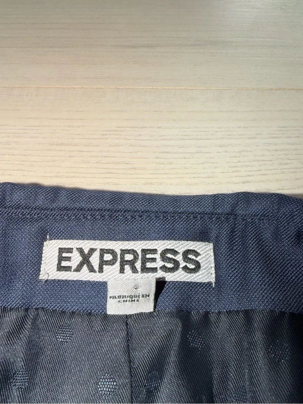 Express Men's Dark Navy Two-Button Blazer